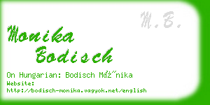 monika bodisch business card